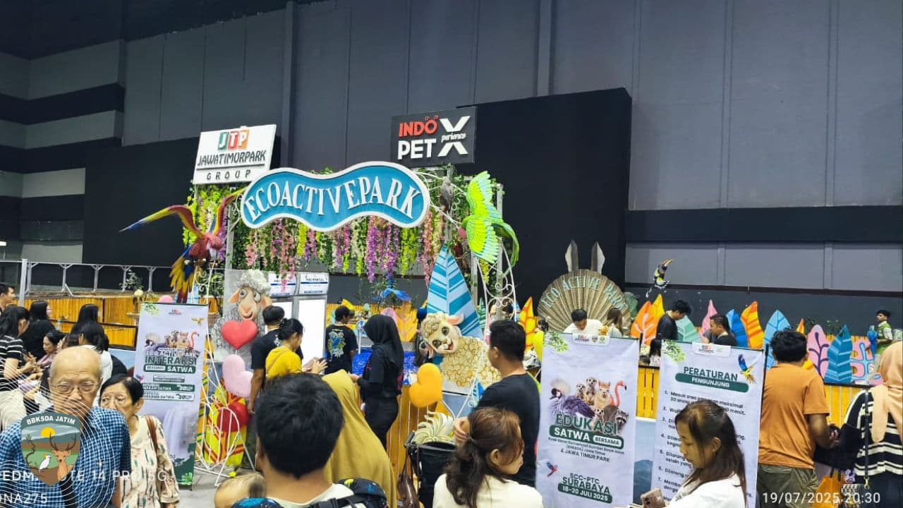Heboh Indopet Xperience di Surabaya, BBKSDA Jatim menjalankan misinya