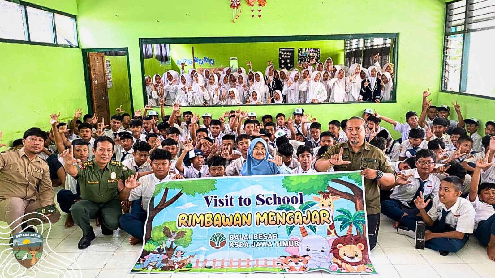 Bersama JSI, BBKSDA Jatim Edukasi Siswa Melalui Rimbawan Mengajar